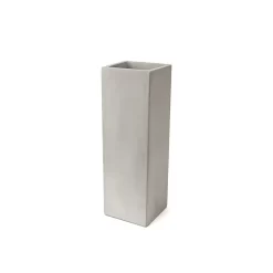 Maceta Prisma 15x40 de fibrocemento El Fausto, maceta rectangular artesanal moderna para interior o exterior