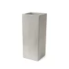 Maceta Prisma 20x50 de fibrocemento El Fausto, maceta rectangular artesanal moderna para interior o exterior