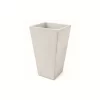 Maceta Prisma 30x80 de fibrocemento El Fausto, maceta rectangular artesanal moderna para jardín o interior