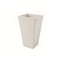Maceta Prisma 30x80 de fibrocemento El Fausto, maceta rectangular artesanal moderna para jardín o interior