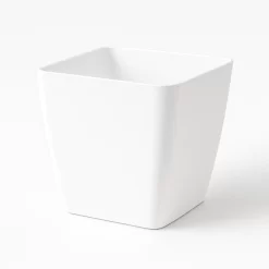 Maceta plástica Cuadrada Nº16 Blanco Andreatini Premium