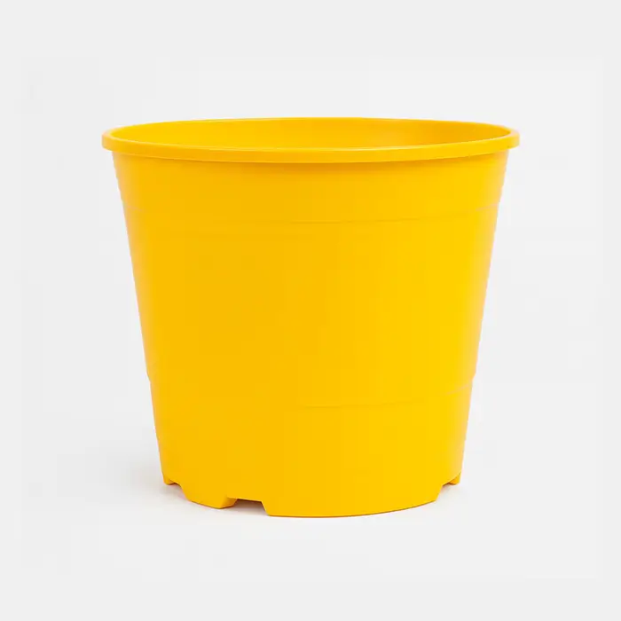 Maceta plástica Rocío Nº12 Andreatini con diseño moderno y redondeado, ideal para suculentas o plantas pequeñas.