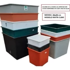 MATRIPLAST CUBO 20X20 - GRIS