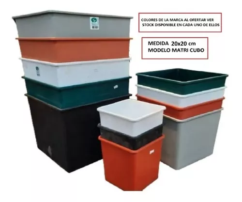 MATRIPLAST CUBO 20X20 - GRIS