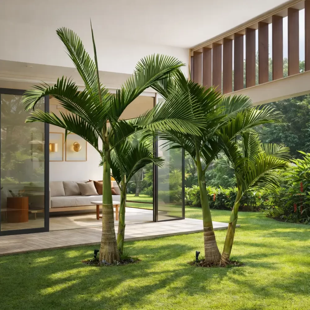 palmera seafortia real archontophoenix alexandrae jardin tropical