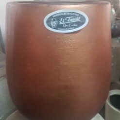 Maceta fibrocemento Misionera Nº40 P. París / P. Habano / Cobre El Fausto, artesanal y resistente para plantas grandes