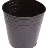 Maceta soplada N.º 09 plástica negra de 9 cm diámetro y 8 cm altura para plantines