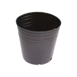 Maceta soplada 3 L N.º 16 plástica negra de 16 cm diámetro y 15 cm altura