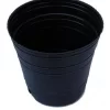 Maceta soplada 4 L N.º 18 plástica negra de 18 cm diámetro y 17 cm altura