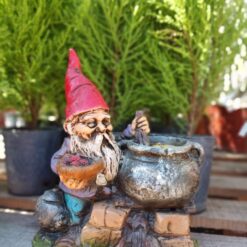 Gnomos chicos decorativos para jardín, figuras coloridas y resistentes para macetas e interiores
