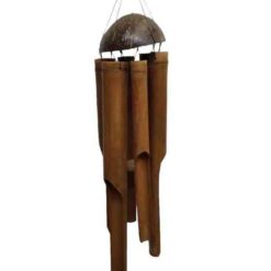 Tikka llamador Bamboo 60 cm artesanal de caña natural, ideal para decoración de jardines, terrazas o balcones.