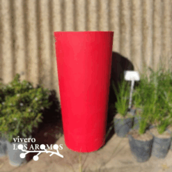 RAYUN - MACETA ROTOMOLDEADO CONO N°58 LISO - ROJO