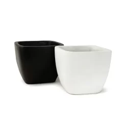 Maceta Moderna Nº20 color teja El Fausto, maceta de fibrocemento decorativa para interior o exterior