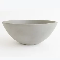 Maceta Pailón de fibrocemento Molinari, maceta artesanal grande y decorativa para interior o exterior
