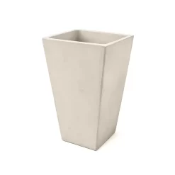 Maceta Piramidal 35x25x20 de fibrocemento Molinari, maceta decorativa moderna para interior o exterior