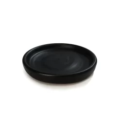 Plato redondo Nº3 de 30 cm color El Fausto, base decorativa de fibrocemento para macetas