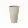 Maceta de fibrocemento cono N°40 El Fausto, diseño artesanal moderno y resistente para plantas grandes en interior o exterior
