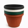 Maceta plástica Denise Nº25 Matriplast, resistente, liviana y de tamaño mediano-grande