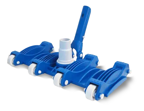 Limpiafondo flexible VULCANO con 8 ruedas fijas para limpieza del fondo de piscina