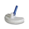 Limpiafondo medialuna pesado VULCANO con cepillo de polipropileno para limpieza profunda de piscina