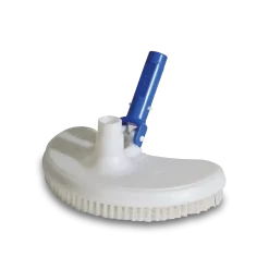 Limpiafondo medialuna pesado VULCANO con cepillo de polipropileno para limpieza profunda de piscina