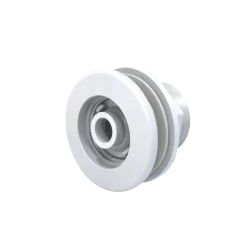 Retorno orientable VULCANO con aro desmontable blanco 1 1/2 pulgadas para piscina