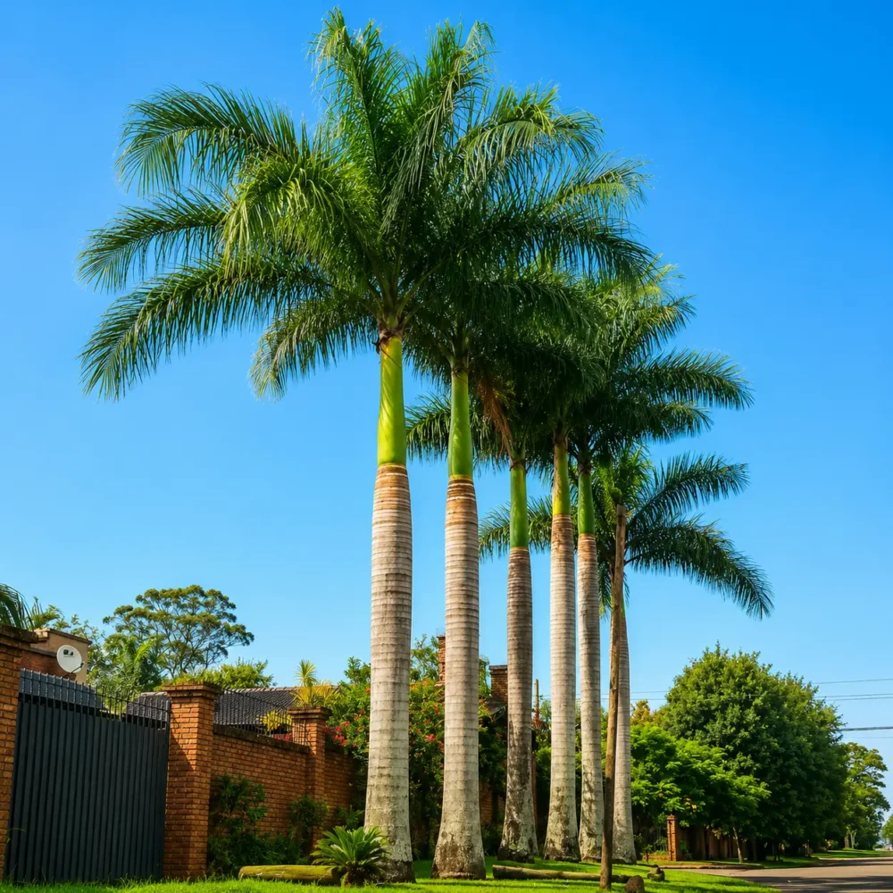 Palmera Imperial en maceta de 7 litros con hojas verdes tropicales y porte elegante para jardín