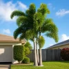 Palmera Caryota cola de pez en maceta de 15 litros con hojas verdes en forma de pez para jardín