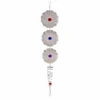 Tikka Colgante Flor Triple 52 cm JM252124 con flores artificiales y follaje colgante decorativo para interior y exterior