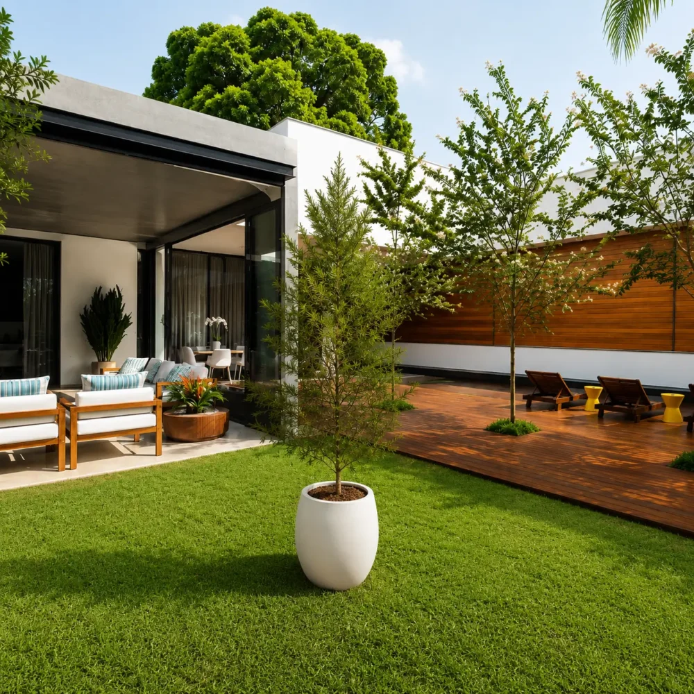 Ciprés Leylandi en maceta de 4 litros con follaje verde denso ideal para cercos vivos y jardines